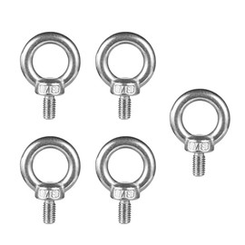 CCTVMTST 5 Pieces M8 Lifting Eye Bolts, 304 Stainless Steel Male Thread Screws Machinery Shoulder