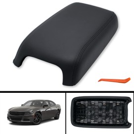 CRAZYPARTS Center Console Armrest Lid fit Dodge Charger 2011-2021 Chrysler 300 2015-2021 Replaces# 1VT06DX9AI 1VT06DX9AH 1VT06DX9AG 1VT06DX9AF 1VT06DX9AE Black