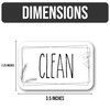 Double-Sided Dishwasher Magnet Clean Dirty Sign, Clean and Dirty Magnet