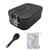 d+ Mess Tin Dining Box, 2 Cups, Marble Treatment, Non-Stick