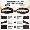 Hair Accessories Set - Braided Headband - Satin Hair Ties