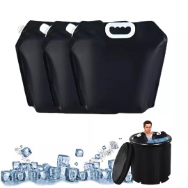 ARIESEE 5L Ice Bath Bags Set for Cold Plunge Therapy Reusable Easy to Use