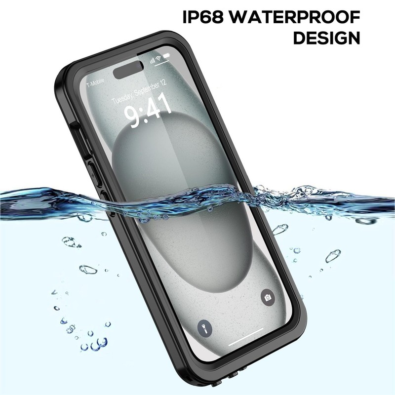 Comboproof for 15 Plus Waterproof Case,Waterproof Shockproof IP68 Full-Body Sturdy