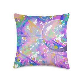 bath bomb pattern design Throw Pillow