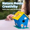 Neliblu DIY 12 Wooden Bird House Kits - Creative Arts