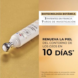 YVES ROCHER - Contorno De Ojos Rejuvenecedor Anti Age Global, Ilumina y Reduce las arrugas, Corrige los signos de la edad, Todo tipo de piel, Fórmula Vegana 15 ml