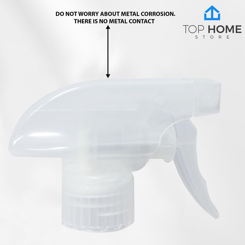 Top Home Store 6-Pack Transparent White Trigger Sprayer (6 Count,