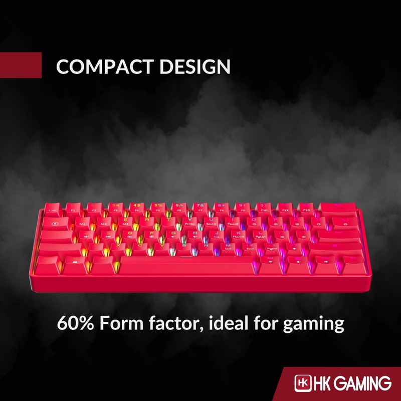 HK GAMING GK61 60% v3 | Hotswap Mechanical Gaming Keyboard
