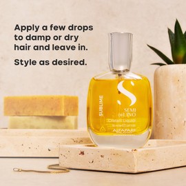 ALFAPARF MILANO Alfaparf Milano Semi di Lino Sublime Cristalli Liquidi Hair Oil Serum with Thermal Protection - Anti Frizz Hair Serum & Smoothing Heat Protectant Spray with Vitamin E for Frizzy Hair (0.51 oz / 15 ml)