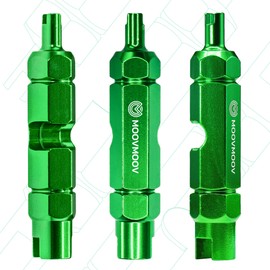MOOVMOOV Double End Valve Extractor for Presta and Schrader Valves - For Bikes and Cars - Robust, Easy and Efficient 2-in-1 Professional Tool