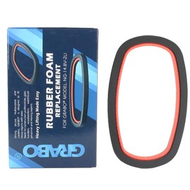 Raizidom GRABO Electric Vacuum Suction Cup Lifter for Wood Dry-Wall Granite Glass Tiles (1 Rubber Foam Seal)