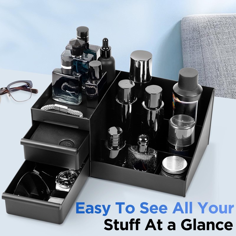 EXIN DECHEN Cologne Organizer for Men,Cologne Stand,Organizador de Perfumes,Estante Para