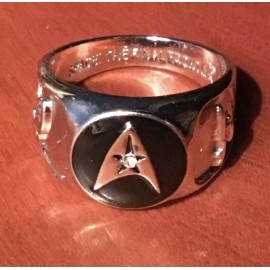 Star Trek Insignia Ring - Silver Tone - U.S. SIZE 10