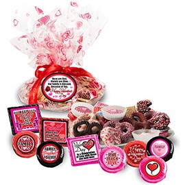 VALENTINE'S DAY COOKIE TALK (COOKIE PLATTER WITH FAMILY MESSAGES) (1LB)