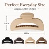 4 Pcs Flat Claw Clips for Women, Matte Hair Clips