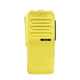 Amasu Yellow 16 Channel Replacement Radio Housing Case Compatible with CP200D with Buttons Channel PTT Button