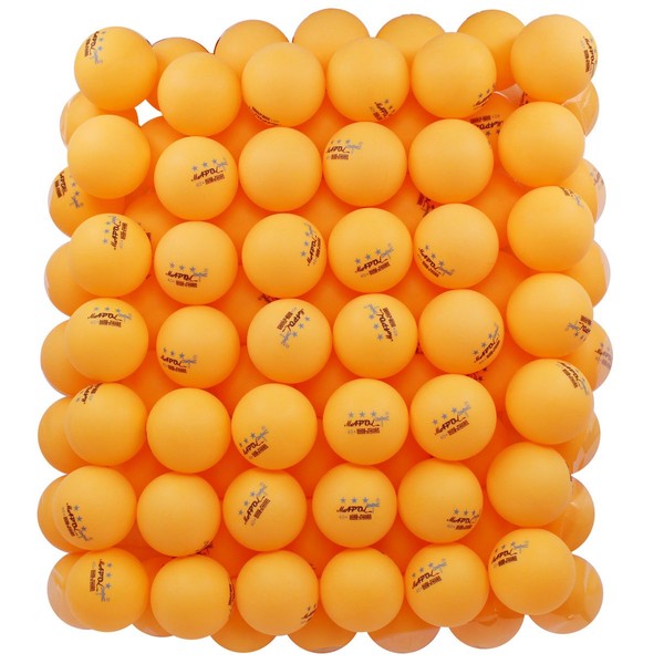 MAPOL 100 Counts 3-Star Orange Practice Ping Pong Balls Advanced Table Tennis Balls