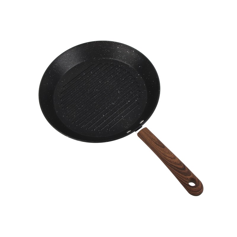Round Grill Pan Universal Non Stick Multifunctional Flat Bottom Frying