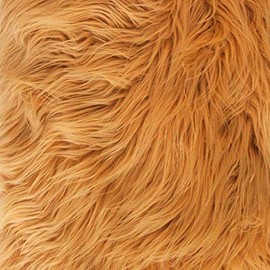 Faux Fake Fur Long Pile Luxury Shaggy/Craft, Sewing, Cosplay, Costume, Decorations / 60" Wide/Sold by The Yard (Camel, Shaggy 1.5" Pile)