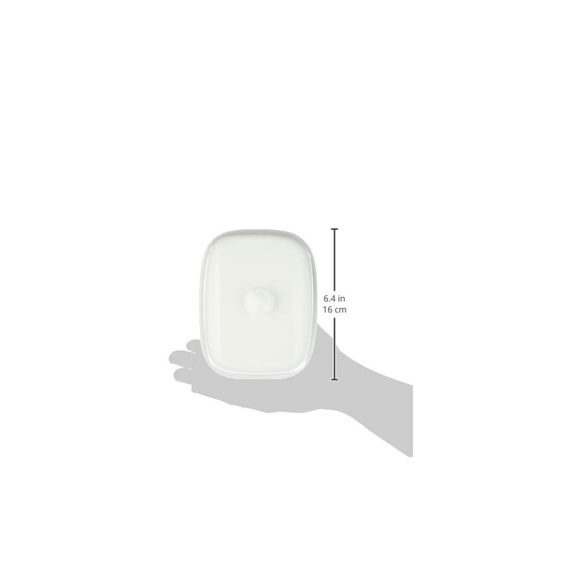 Villeroy & Boch Royal Butterdose Oberteil, Premium Bone Porzellan, Weiß