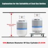 304 Movable Propane Cylinder Base,Propane Tank Stand Dolly with Brake