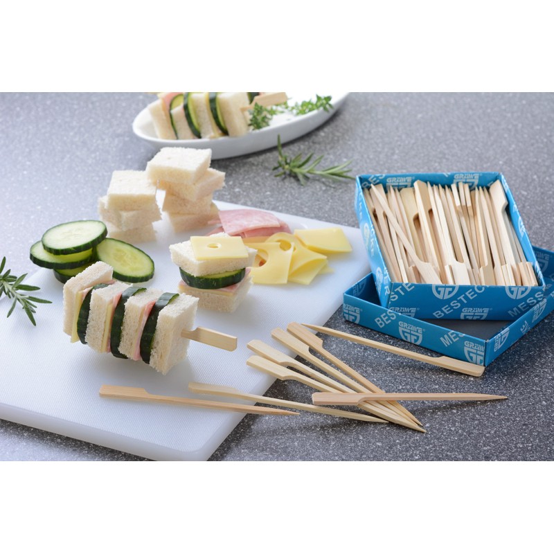 GRÄWE Bamboo Finger Food Skewers, Pack of 100