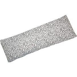 Microwavable Corn Filled Heating Pad and Cold Pack/Washable 100% Cotton Cover (Vines - Black and White, 5.25in W x 17.25in L)