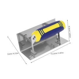 Operitacx Stainless Steel Mud Press Frame Hammer Drywall Corner Tool Concrete Joint Mud Pan Concrete Groove Cutter Drywall Tool Venetian Plaster Trowel Laminate Floor Tools