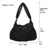 GOQUFOY Cute Black Tote Bag for Women,Crescent Nylon Crossbody Bags