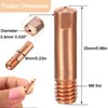EATBALE 30 Pack Mig Welding Contact Tips 0.035"/0.9mm M6x25mm Copper