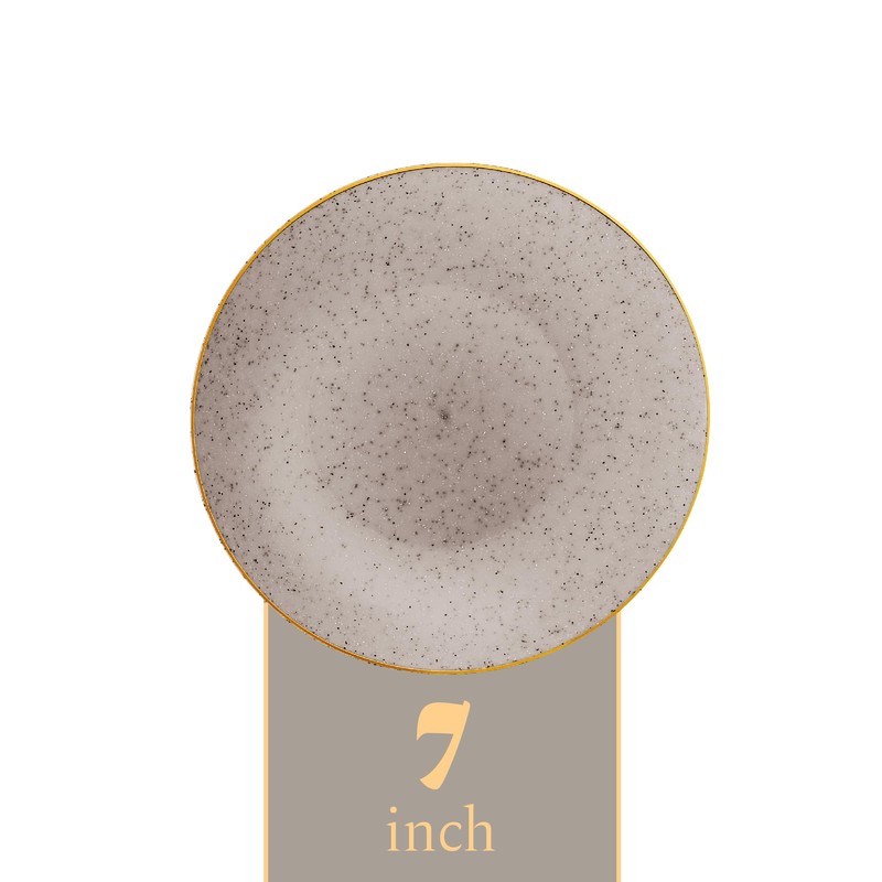 PLASTICPRO 30 Pack Disposable Plastic Plates Heavyweight Granite Look Elegant