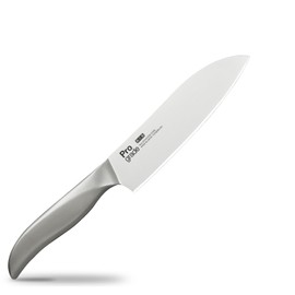 Shimomura Kogyo PG-107 Professional Grade All Stainless Steel Sharp Santoku Dishwasher Safe