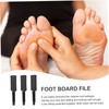 PACKOVE 3pcs Double-Sided Foot Scraper Pedicure Tools with Ergonomic Handle