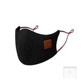 MITSUHA 3D Mask, 3D, For Winter, Windproof, Cold Protection, UV Protection, UPF 50+, Sunscreen, Individual Packaging, Comfortable Mask, Stylish, Small Face, Ear Painless, Unisex, Washable (Leather