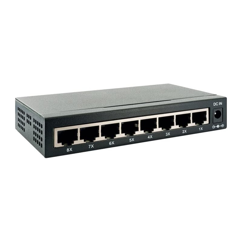 Schwaiger Network Switch 8-Port 10/100/1000 Mbit/s, NWSW8 011