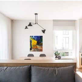 A&T ARTWORK Café Terrace at Night by Vincent Van Gogh. The World Classic Art Reproductions, Giclee Canvas Prints Wall Art for Home Decor,24x30 inches