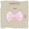 Silky Satin Pink Hair Bows for Women Girls Cute Layered