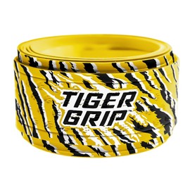 Tiger Grips Baseball Softball Bat Grip Tape - 0.5mm - Steel City(Blk and Amber)