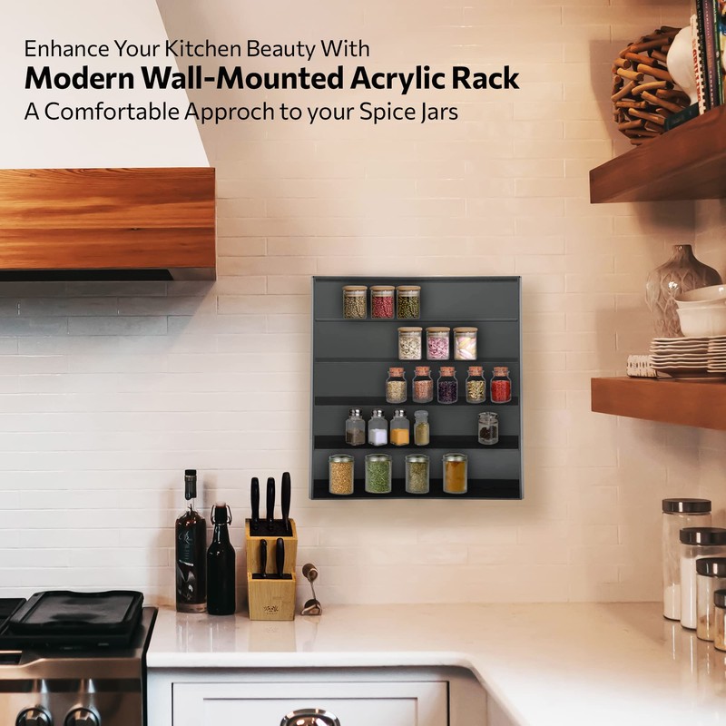Dazzling Displays Acrylic Spice Rack Case Display (Style A -