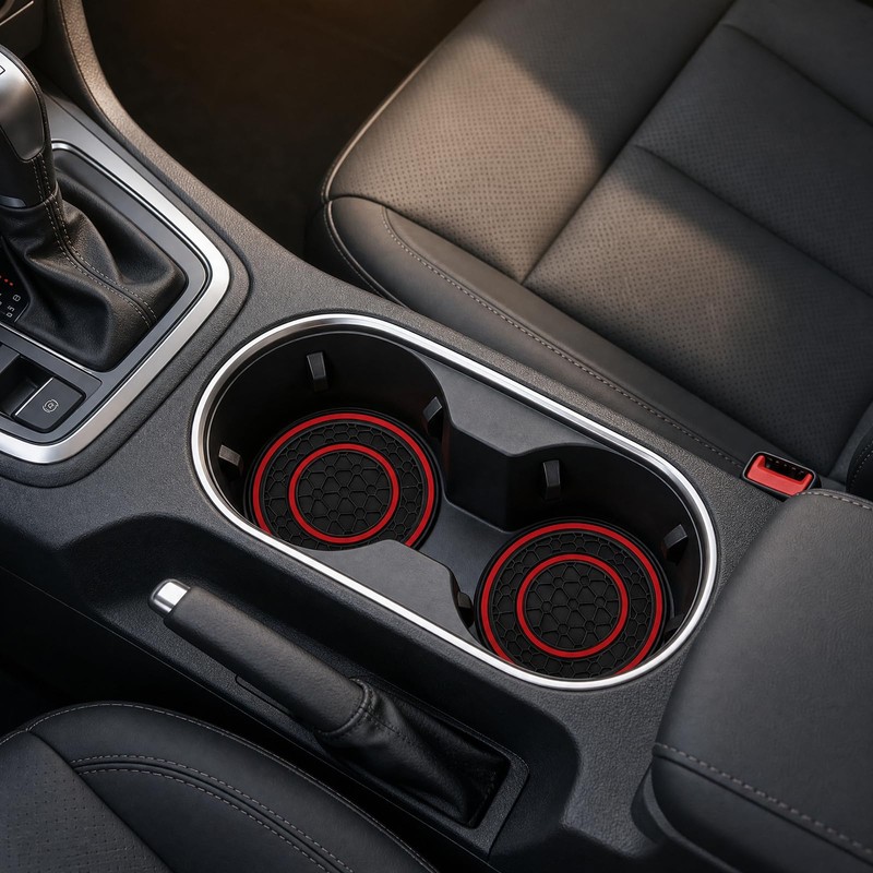 2PCS Car Cup Holder Coaster, 2.75 Inch Anti-Slip Shockproof Car