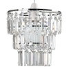 MiniSun Modern 3 Tier Ceiling Pendant Light Shade with Clear