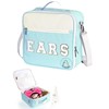 Mouse Ears Travel Case Multipocket Large Chenille Letter Mouse Ears