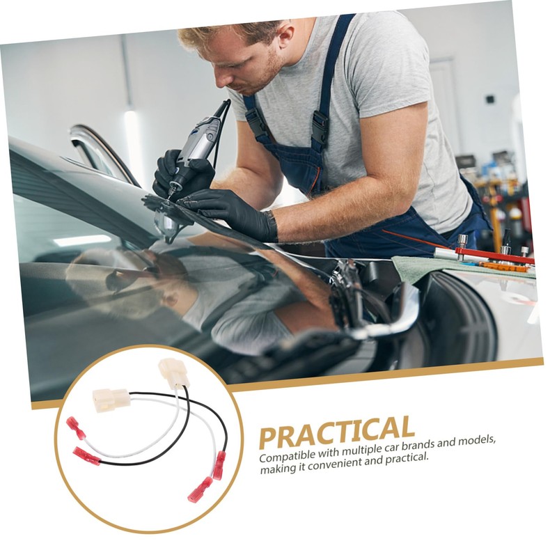 Zerodeko 1Pair Speaker Wire Harness Adapter Plug Car Accessory for