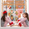 Haooryx Christmas Winter Gingerbread Man Bulletin Board Classroom Decoration Set