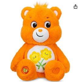 Care Bears 14" Friend Bear Plushie - Medium Size - Orange Plush for Ages 4+ – Perfect Stuffed Animal Holiday, Birthday Gift, Super Soft and Cuddly – Good for Girls and Boys, Collectors