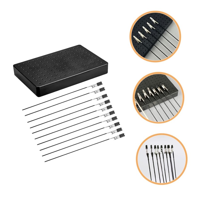VILLFUL Metal Clip Base for Miniature Model Building Airbrush Painting