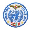 2 Stück Operation LEONTE Italien Militär bestickt Patch Abzeichen mit