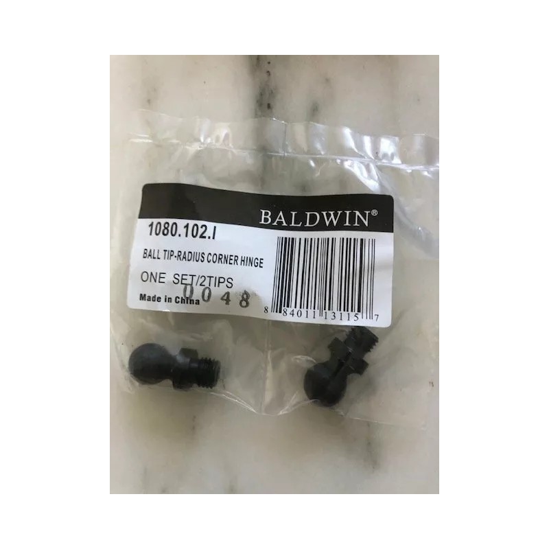 Baldwin 1080102I Ball Tip Hinge, Oil Rubbed Bronze