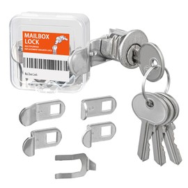 Mailbox Lock Replacement with 4 Keys - Multipurpose Mail Box Locks Compatible with Almost All Brands - Universal Lock Pick Set - File Cabinet Lock - Easy to Install - Durable and Secure