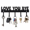 LIQWEI Key Holder Wall Mount, Large 'Love You.Bye' Entryway Organizer